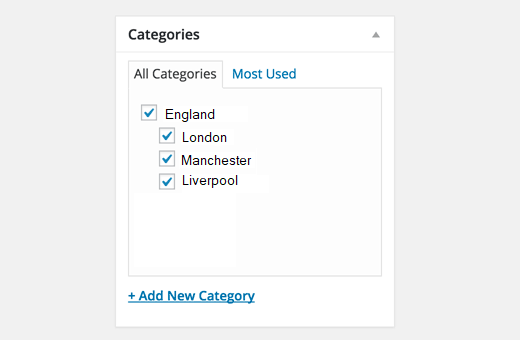 Create Categories Subcategories WordPress