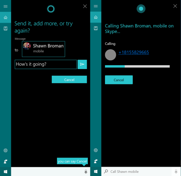 cortana send sms from pc cortana send sms from pc