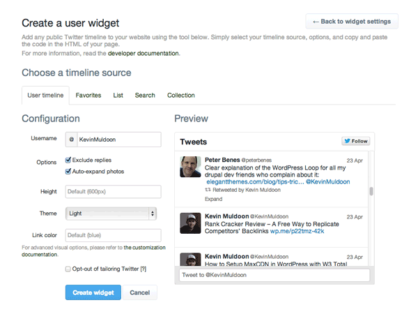 Premium WordPress Twitter